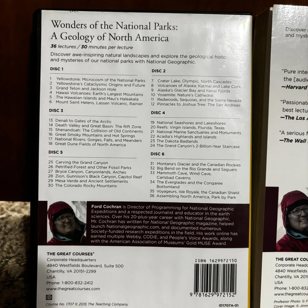 Wonders of the National Parks A Geology of North America [Great Courses · DVD GB